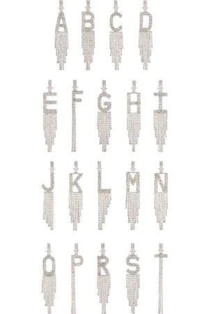 Retrofete Alphabet Earring in Silver - Metallic Silver. Size I (also in N, O, T).