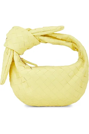 Bottega Veneta Mini Jodie Bag in Sherbert & Gold - Lemon. Size all.