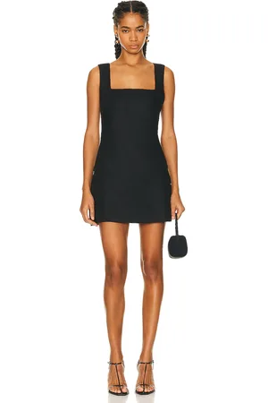 POSSE Alice Mini Dress in Black - Black. Size L (also in M, S, XS).