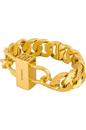 Givenchy G Chain Lock Bracelet in Golden Yellow - Metallic Gold. Size 3 (also in ).