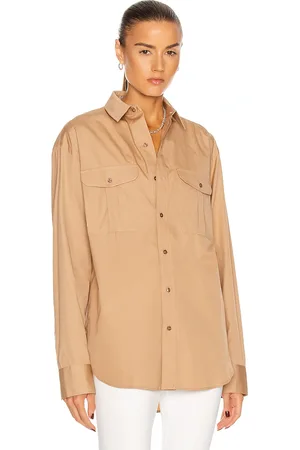 WARDROBE.NYC Oversize Shirt in Camel - Neutral. Size M (also in ).