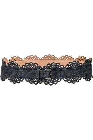Alaïa Bustier Belt in Bleu Denim - Denim-Dark. Size 65 (also in 70).