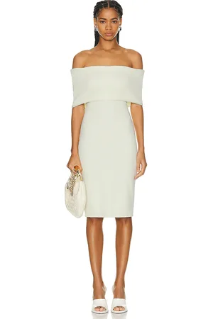 Bottega Veneta Off The Shoulder Dress in Pastry - Cream. Size 36 (also in 38, 40).
