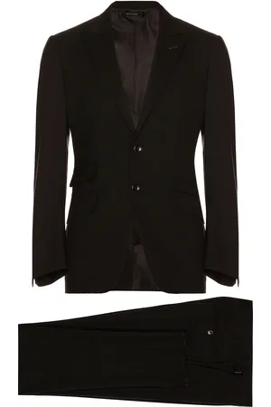 Tom Ford Plain Weave Suit in Black - Black. Size 46 (also in 48).