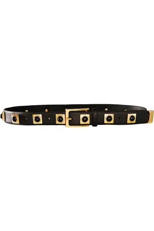 AUREUM No. 2 Studded Belt in Black - Black. Size M/L (also in XXS).