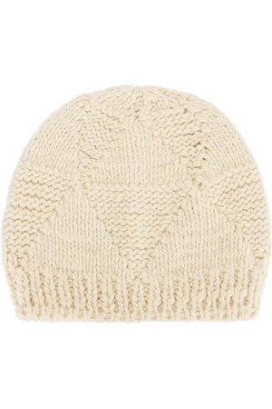 Bottega Veneta Wool Beanie in Chalk - White. Size M (also in ).