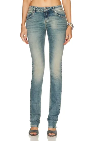 BLUMARINE Baggy Jean in Allure - Denim-Medium. Size 36 (also in 38).