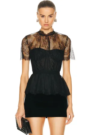 Simkhai Lace Bustier Top in Black - Black. Size 0 (also in ).