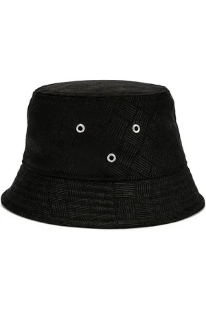 Bottega Veneta Intreccio Jacquard Nylon Bucket Hat in Black - Black. Size M (also in S).