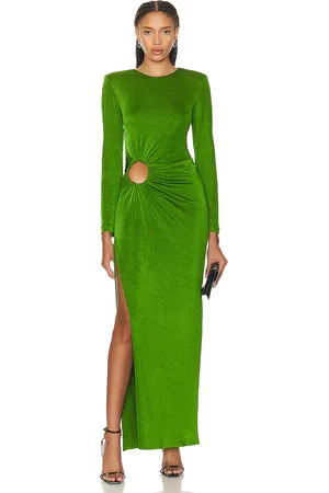 Ila Gwen Long Sleeve Maxi Dress in Green - Green. Size 34 (also in ).