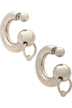 Jean Paul Gaultier Large Earrings in Silver - Metallic Silver. Size all.