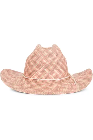 CLYDE Rider Hat in Pink Plait - Pink. Size L (also in S).