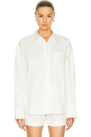 GRLFRND X Lindsi Lane Button Down Shirt in White - White. Size M (also in XL).
