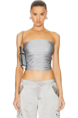 SER.O.YA Debbi Top in Silver - Metallic Silver. Size S (also in ).