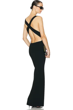 Helsa Ianli Knit Dress in Black - Black. Size L (also in M, XL).