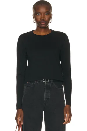 Loulou de Saison Masal Long Sleeve Tee in Black - Black. Size L (also in S, XS).