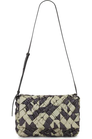 Bottega Veneta Rumple Intreccio 3.0 Traffic Tape Messenger Bag in Travertine & Fondant - Multi. Size all.