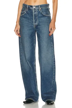 Citizens of Humanity Ayla Baggy Cuffed Crop in Brielle - Denim-Medium. Size 26 (also in 27, 28, 29, 30, 31, 33).
