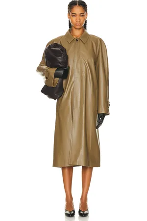 The Row Devitt Coat in Olive - Olive. Size XS (also in ).