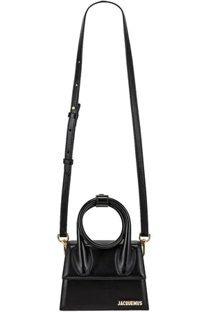 Jacquemus Le Chiquito Noeud Bag in Black - Black. Size all.