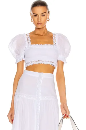 CHARO RUIZ IBIZA Judy Top in White - White. Size L (also in ).