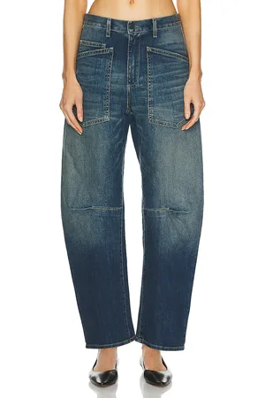 NILI LOTAN Shon Straight Leg in Classic Wash - Denim-Dark. Size 25 (also in 27, 28, 29, 30).