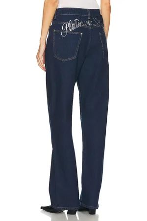 Stella McCartney X Sorayama Chap Straight Leg in Dark Blue - Denim-Dark. Size L (also in ).