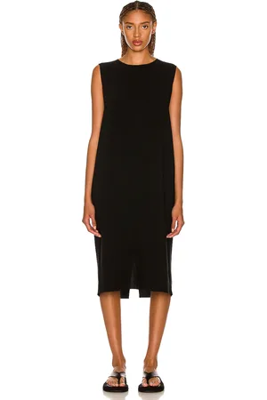 The Row Mirna Dress in Black - Black. Size L (also in S, XL, XS).