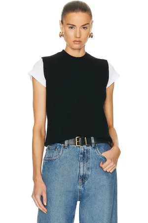 Guest In Residence Layer Up Vest in Black - Black. Size S (also in XL).