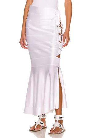 Alaïa Edition 1986 Long Skirt in Blanc - White. Size 36 (also in 40).
