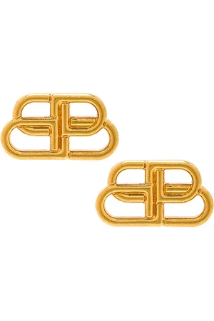 Balenciaga Bb Stud Earrings in Gold - Metallic Gold. Size all.