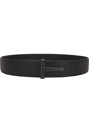 Tom Ford 40 MM Reversible Belt in Black - Black. Size 80 (also in 85).