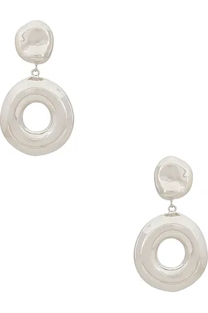Agmes Donut Earrings in Sterling Silver - Metallic Silver. Size all.