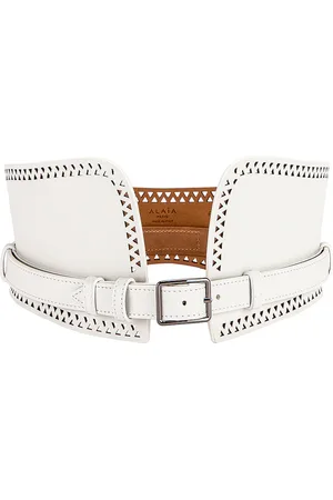 Alaïa Vienne Belt in Blanc Optique - White. Size 85 (also in ).