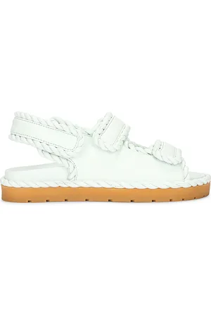 Bottega Veneta Jack Flat Sandal in Glacier - White. Size 38 (also in 39, 42).