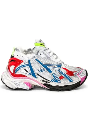 Balenciaga Runner Sneaker in White Red Blue & Pink - Grey. Size 35 (also in ).