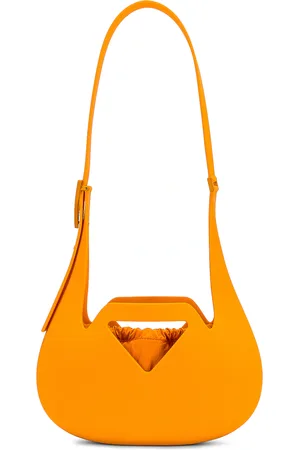 Bottega Veneta Small Moulded Shoulder Bag in Tangerine - Tangerine. Size all.