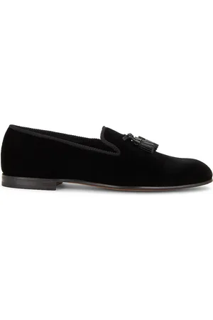 Tom Ford Velvet Loafer in Black - Black. Size 10 (also in 12).