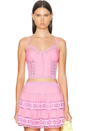 CHARO RUIZ IBIZA Adri Top in Rose Quartz - Pink. Size XS (also in ).