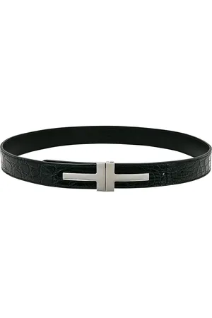 Tom Ford Double T Belt 30 Mm in Black - Black. Size 100 (also in ).