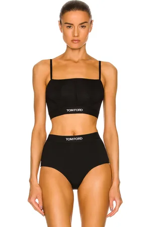Tom Ford Signature Crop Top in Black - Black. Size XS (also in ).