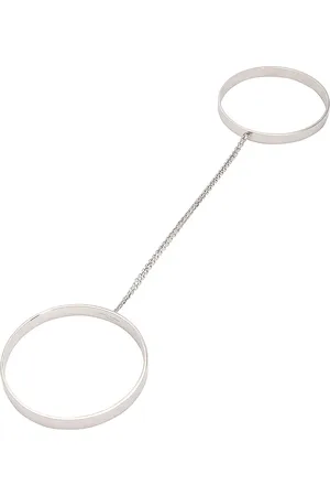 Saint Laurent Double Chain Bracelet in Palladium - Metallic Silver. Size M (also in ).