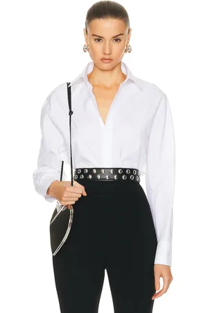 Alaïa Poplin Shirt in Blanc - White. Size 42 (also in ).
