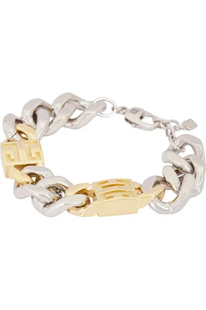 Givenchy 4G Golden Silvery Chain Large Bracelet in Golden & Silvery - Metallic Gold. Size all.