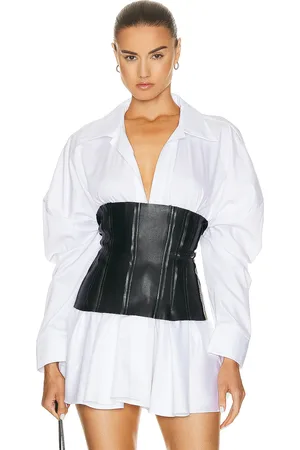 Norma Kamali Grace Corset in Black - Black. Size XS (also in ).