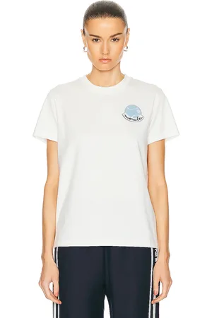 Moncler Circle Logo Shirt in White - White. Size L (also in M, S).