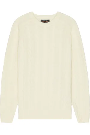 Beams Cable Sweater in Off White - White. Size M (also in S).