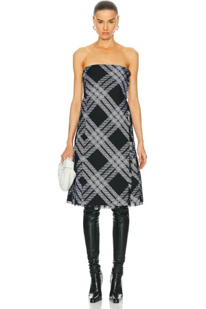 Burberry Strapless Dress in Monochrome - Black. Size 0 (also in ).
