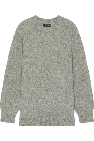 Beams Crew Cashmere Sweater in Grey - Grey. Size L (also in XL/1X).