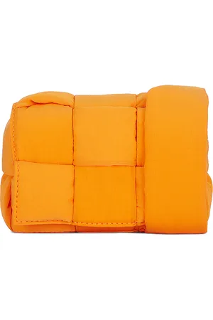Bottega Veneta Borsa Belt Bag in Tangerine & Silver - Tangerine. Size all.